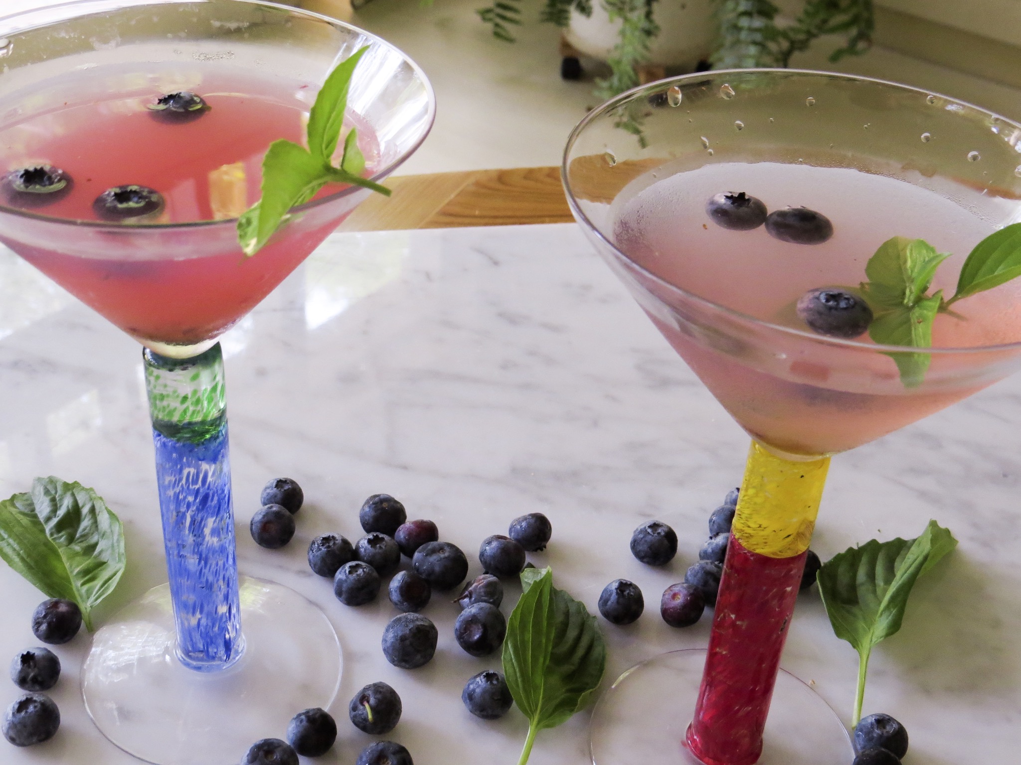 blueberry basil martini