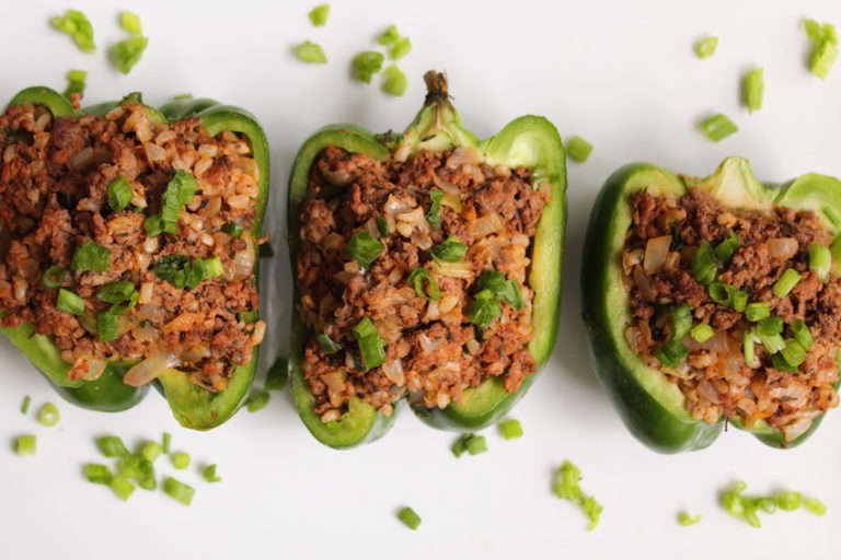 Stuffed Peppers - Creole Inspired Colorful Stuffed Bell Peppers ...