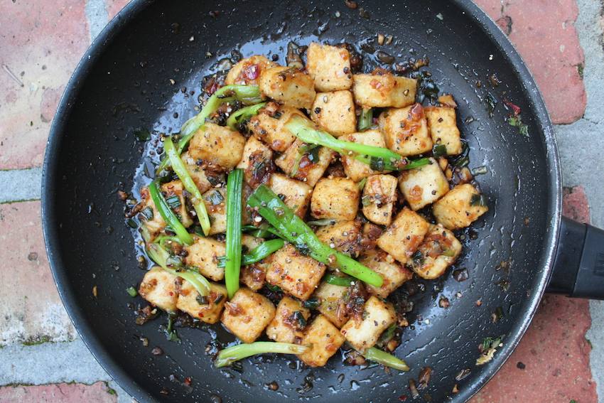 black pepper tofu