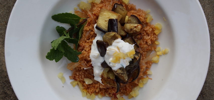 bulgur with eggplant