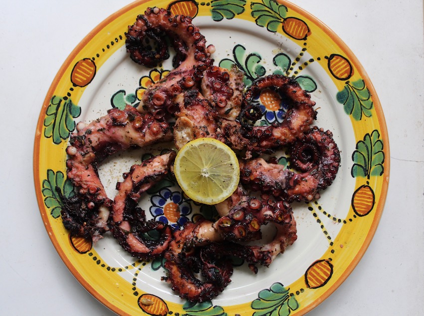 Grilled octopus