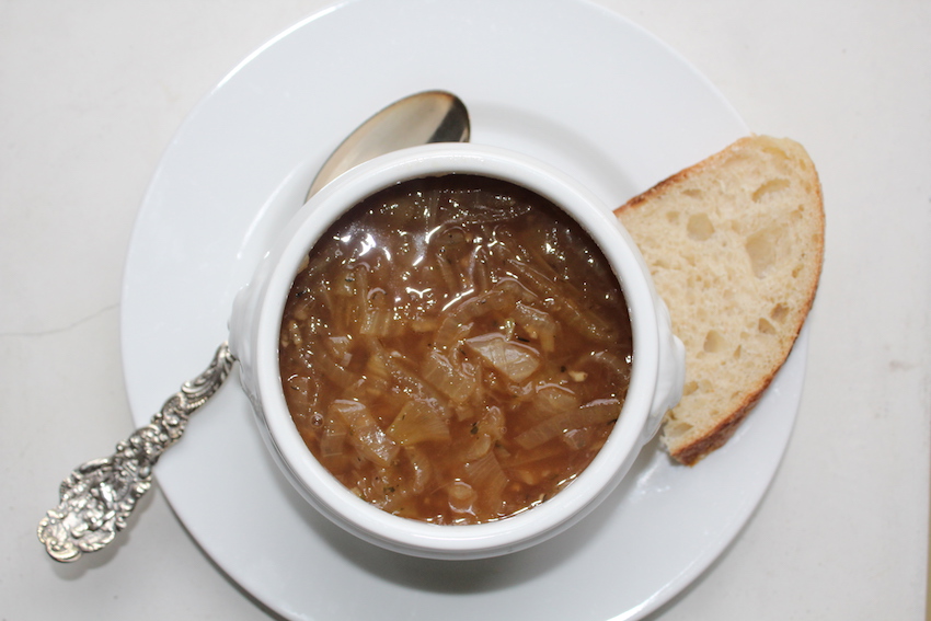 Caramelized onion soup