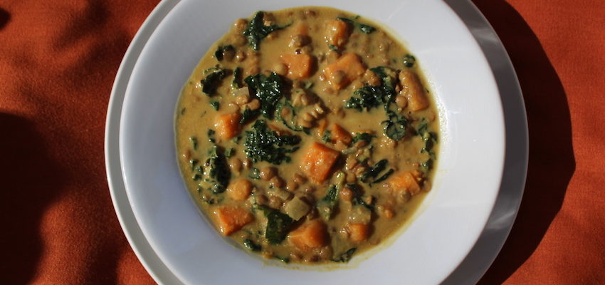 curry sweet potato lentil soup