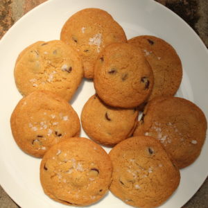 dads brown butter choc chip cookies
